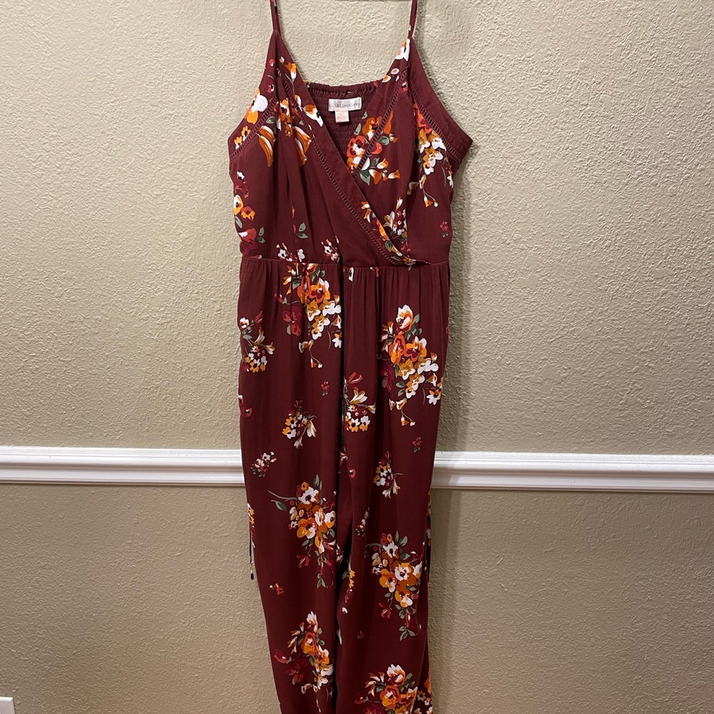 Burgundy XL jumpsuit